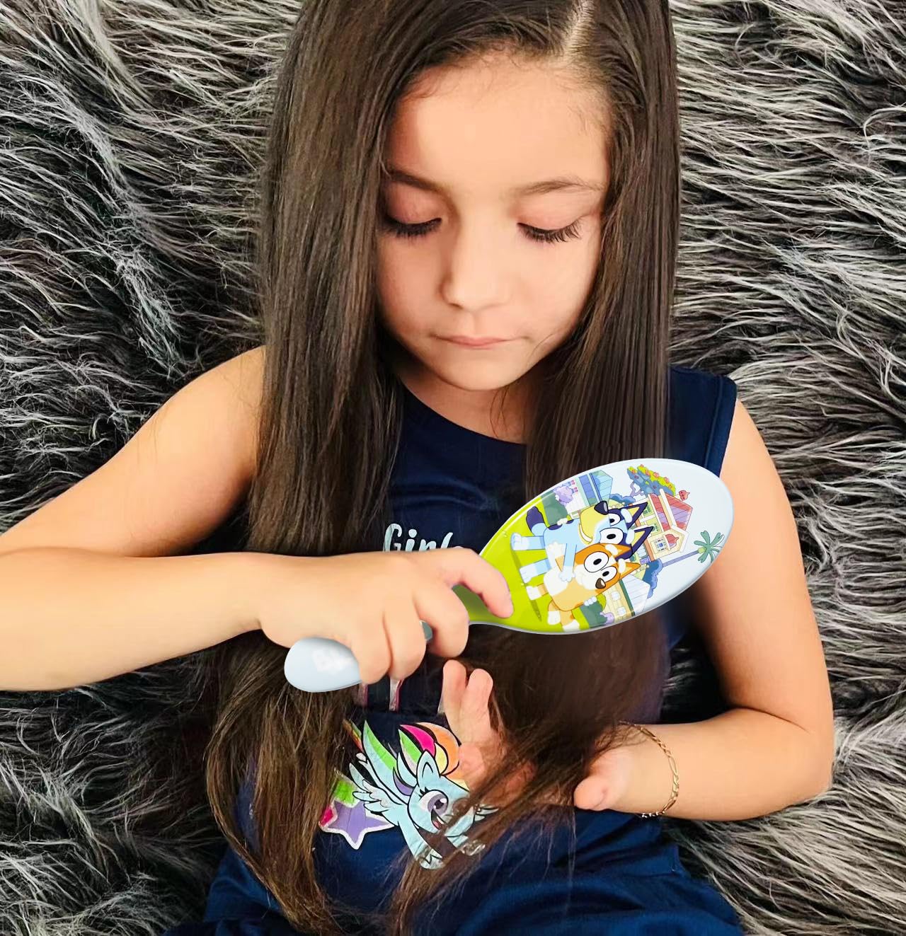 Foto 3 | Set De Accesorios Para El Cabello Luv Her Bluey Con 4 Coleteros - Venta Internacional.