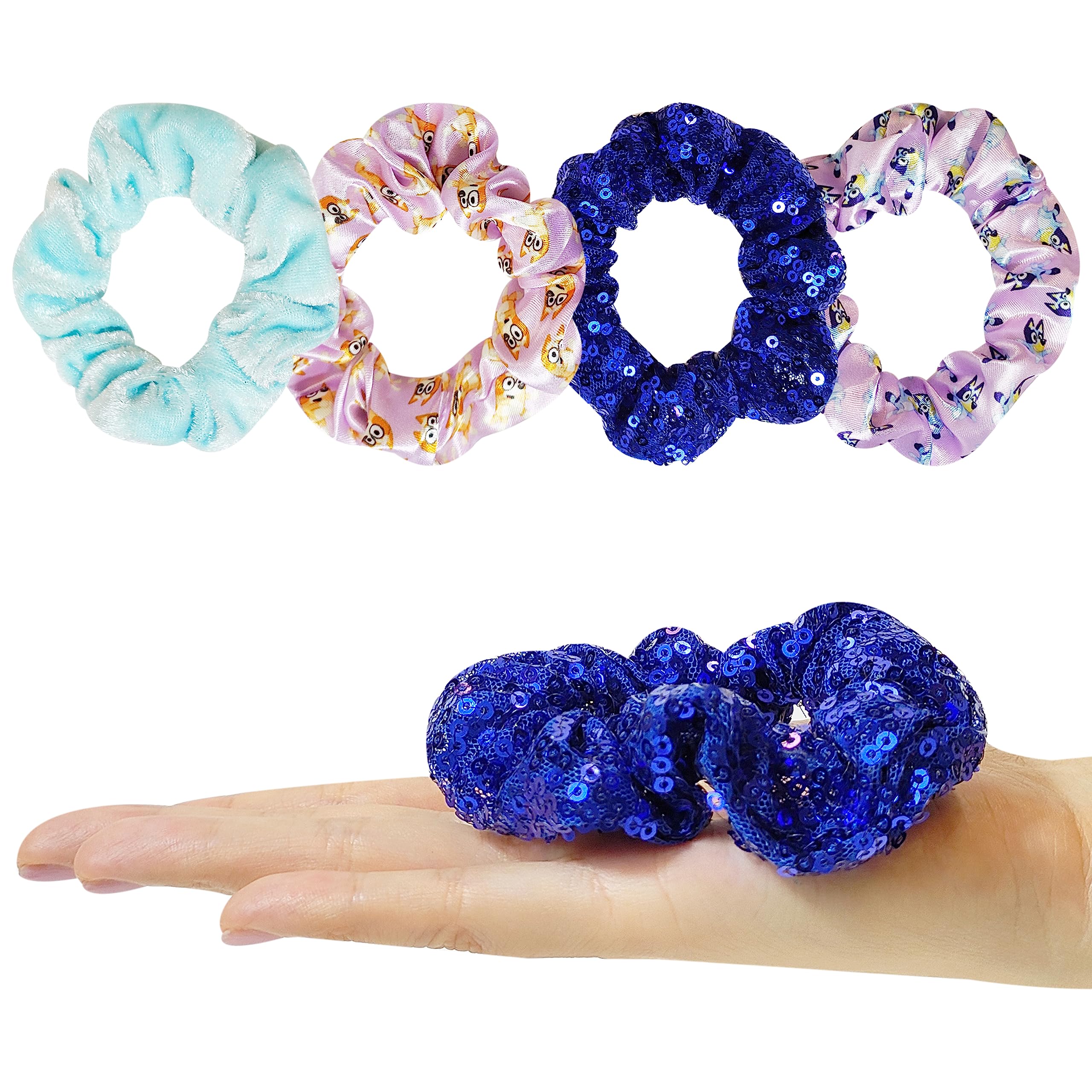 Foto 5 pulgar | Set De Accesorios Para El Cabello Luv Her Bluey Con 4 Coleteros - Venta Internacional.