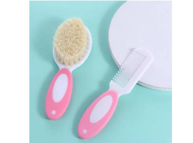 Foto 4 pulgar | Xtellar Set Deluxe De Peine Y Cepillo Para Bebé De Cerdas Naturales - Doblemente Asegurado Para Ternura