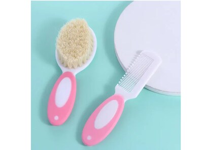 Foto 3 | Xtellar Set Deluxe De Peine Y Cepillo Para Bebé De Cerdas Naturales - Doblemente Asegurado Para Ternura