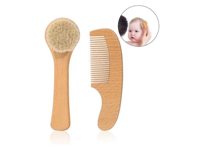 Foto 1 | Xtellar Kit Premium Cuidado Del Cabello Bebé Con Peine Y Cepillo De Cerdas Suaves Naturales