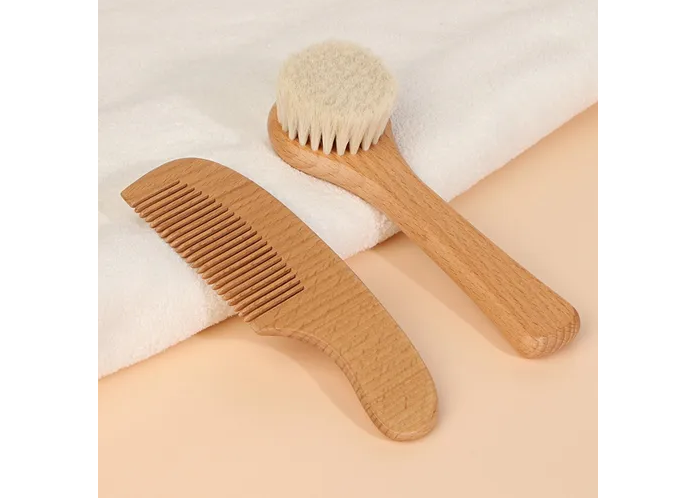 Foto 4 pulgar | Xtellar Kit Premium Cuidado Del Cabello Bebé Con Peine Y Cepillo De Cerdas Suaves Naturales