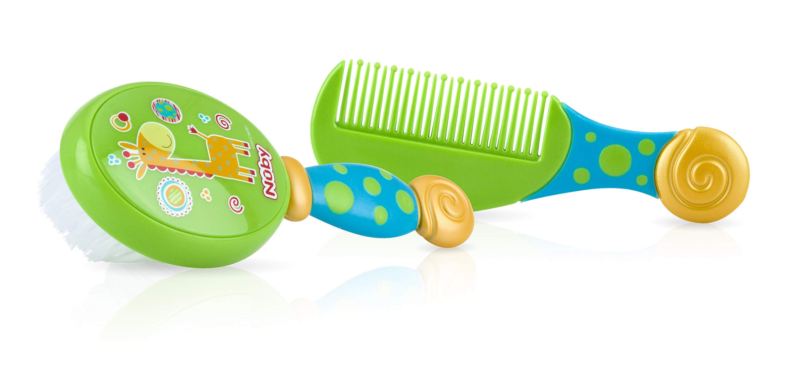 Foto 4 pulgar | Juego De Brocha Y Peine Los Colores De Nuby Pueden Variar - Venta Internacional.