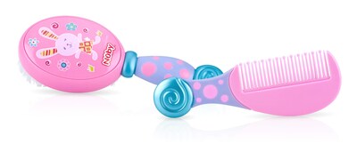 Foto 4 | Juego De Brocha Y Peine Los Colores De Nuby Pueden Variar - Venta Internacional.