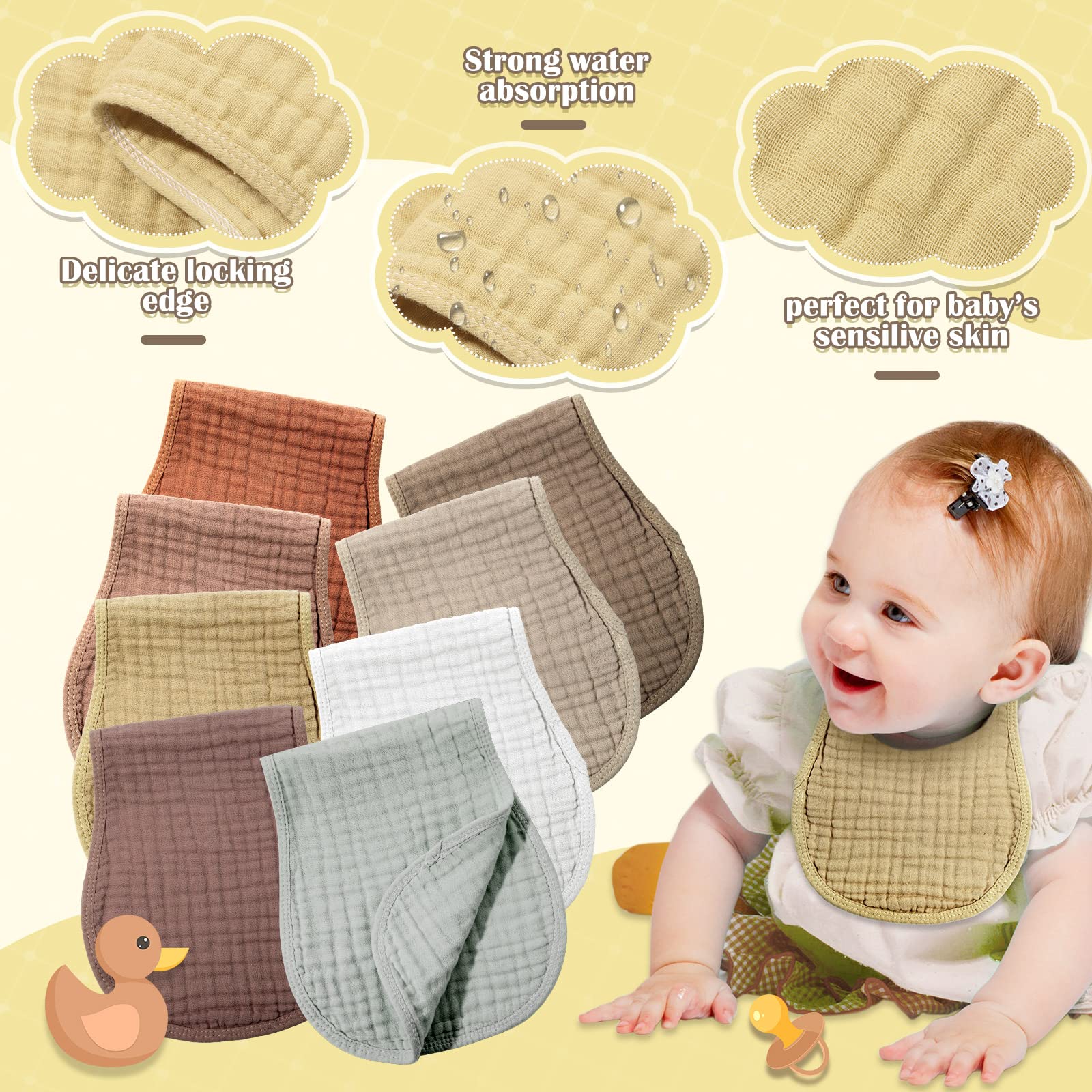 Foto 5 pulgar | Paños Frienda 8 Piezas para Bebé-Venta Internacional