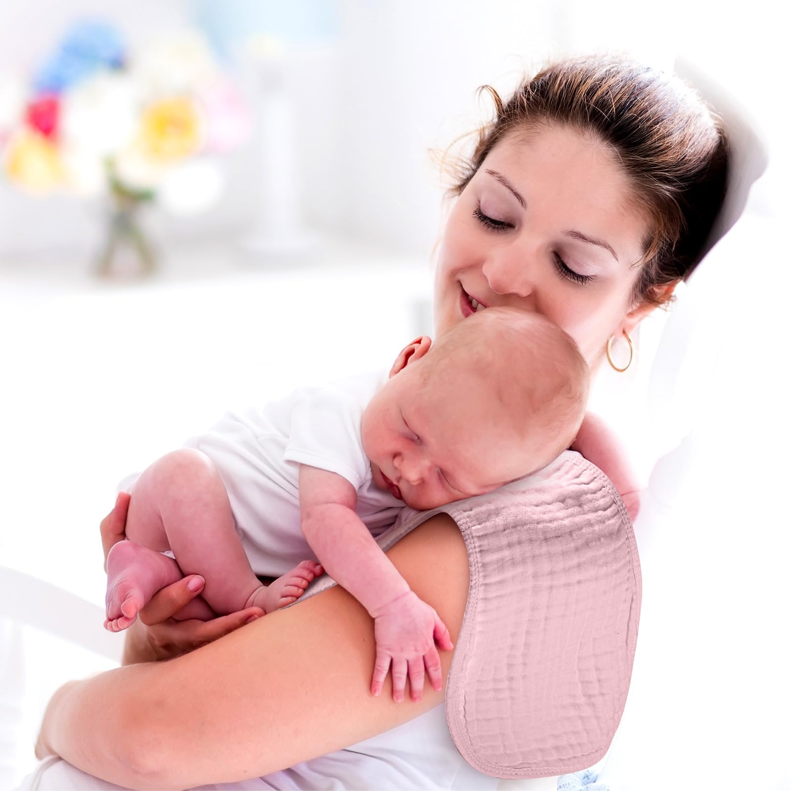 Foto 4 pulgar | Paños de Muselina Frienda Algodón para Bebés  8 Piezas - Venta Internacional