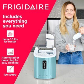 Foto 6 | Máquina Para Hacer Hielo Frigidaire, Autolimpiante, 12 Kg/día, Azul - Venta Internacional.