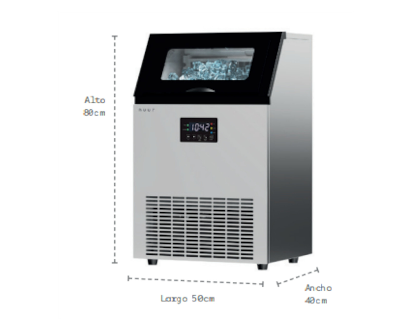 Foto 3 pulgar | Máquina para Hacer Hielo Nuur 45 kg en 24 h