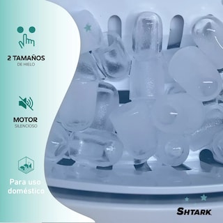 Foto 4 | Máquina para Hacer Hielo Shtark 2 Tamaños Portátil Eléctrica 12 kg