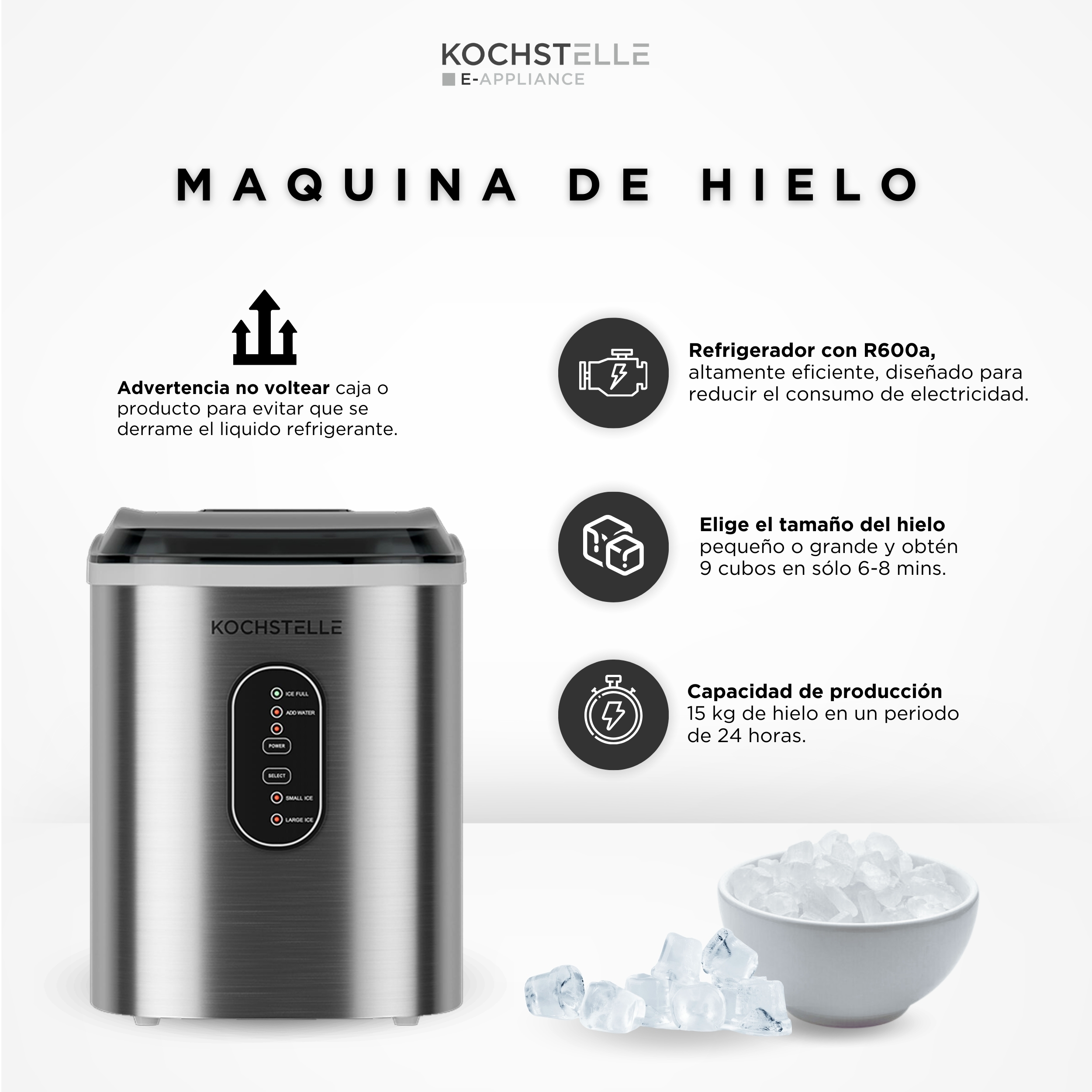 Foto 3 pulgar | Máquina De Hielos Kochstelle MH2501