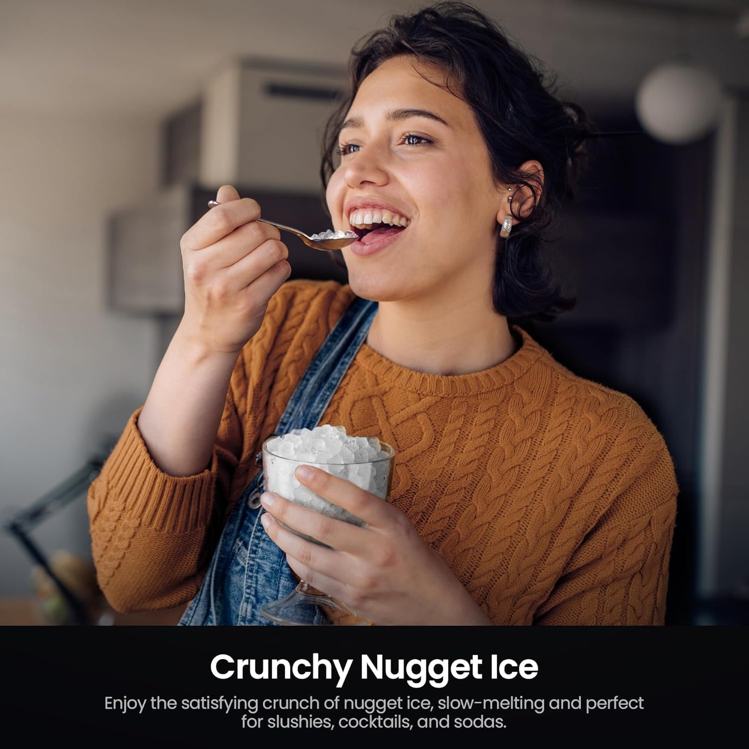 Foto 7 pulgar | Máquina De Hielo Kismile Nugget Para Encimera, 35 Libras Por Día, Autolimpiante - Venta Internacional.