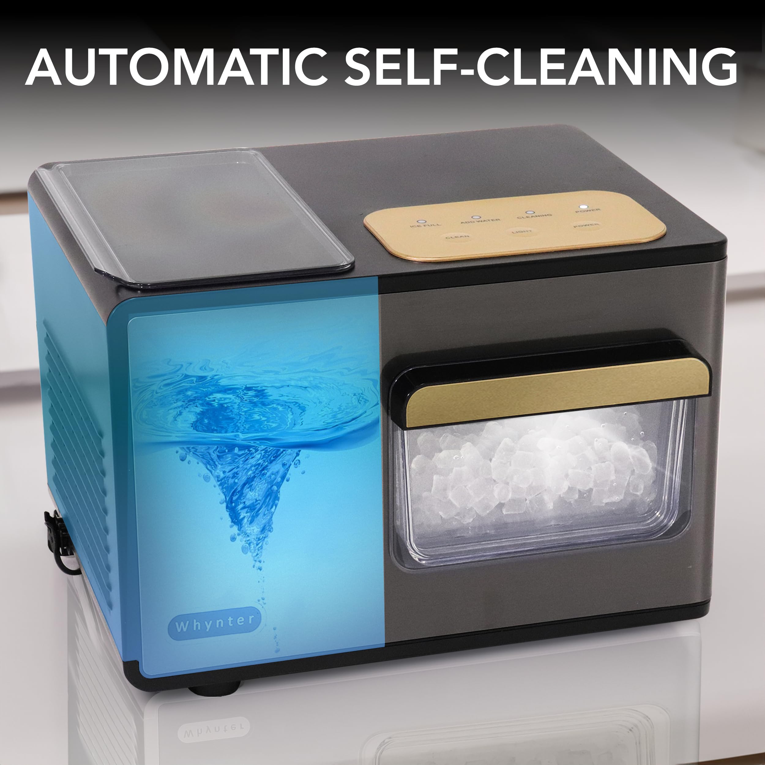 Foto 7 pulgar | Máquina De Hielo En Pepitas Whynter Ibx-388bg Sonicsnö 18,14 Kg/24 H - Venta Internacional.