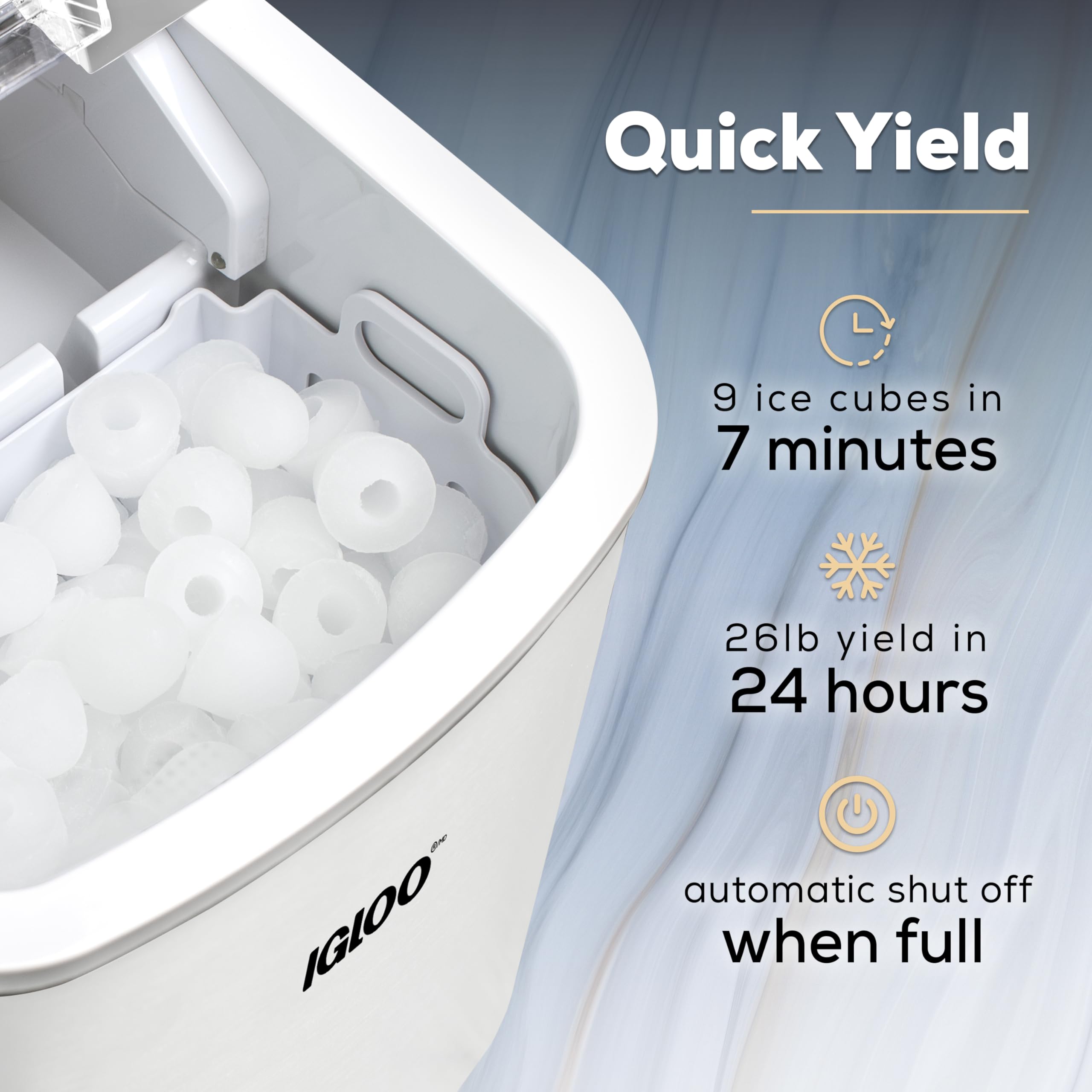 Foto 4 pulgar | Máquina De Hacer Hielo Igloo Automática Autolimpiante 12 Kg/24 H - Venta Internacional.
