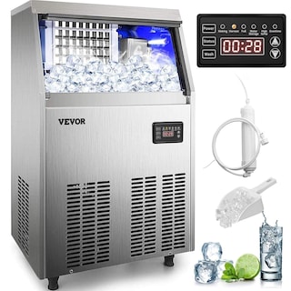 Foto 1 | Máquina De Hielo Vevor, 110 V, Comercial, 50-55 Kg/24 Horas, 15 Kg De Almacenamiento - Venta Internacional.