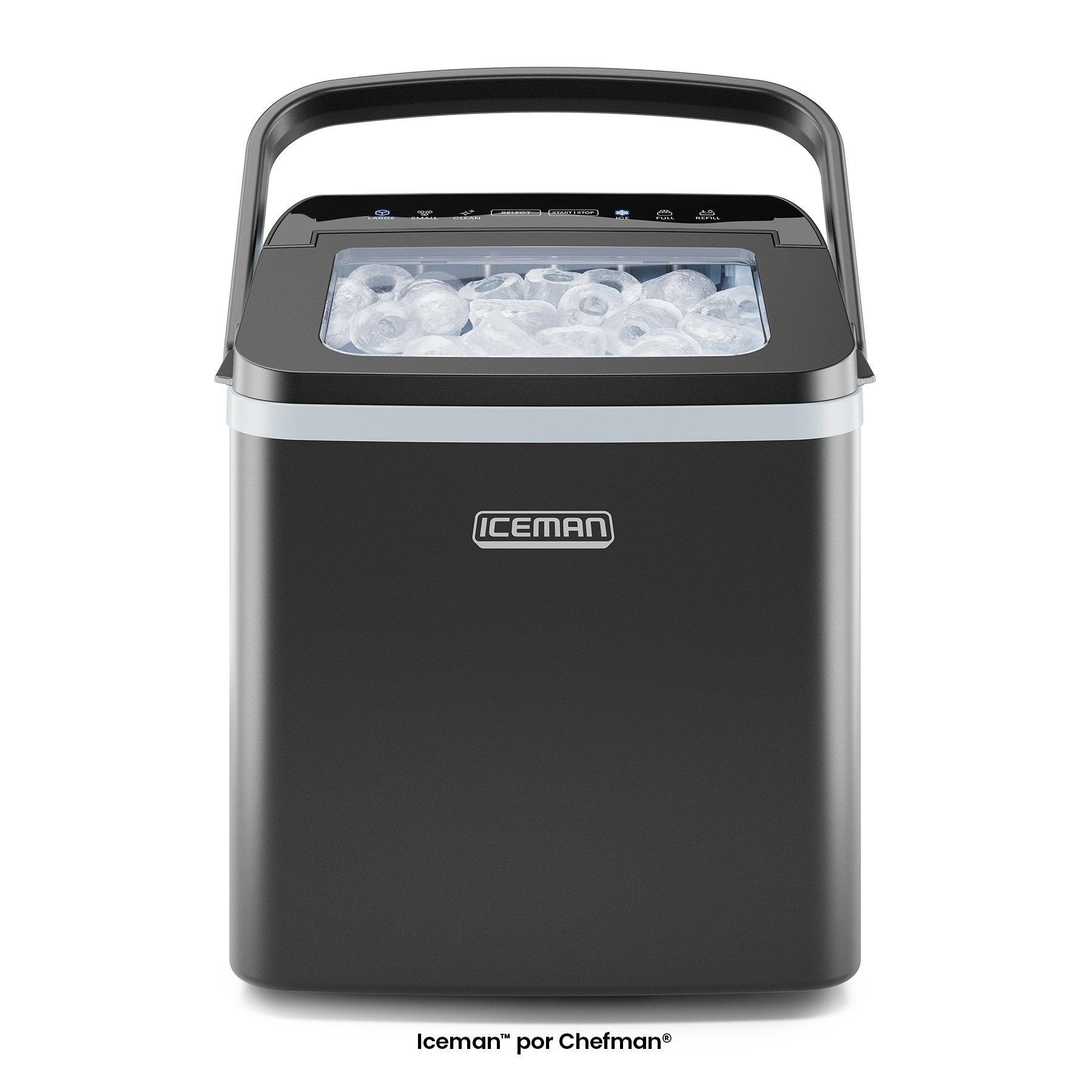 Foto 2 pulgar | Chefman - Iceman: Máquina De Hielo Portátil Con Autolimpieza, 9 Cubos En 7 Minutos