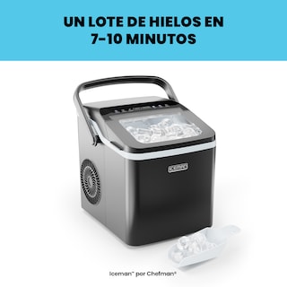 Foto 5 | Chefman - Iceman: Máquina De Hielo Portátil Con Autolimpieza, 9 Cubos En 7 Minutos