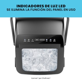 Foto 7 | Chefman - Iceman: Máquina De Hielo Portátil Con Autolimpieza, 9 Cubos En 7 Minutos