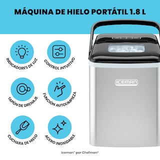 Foto 3 | Chefman - Máquina De Hielo De Doble Tamaño