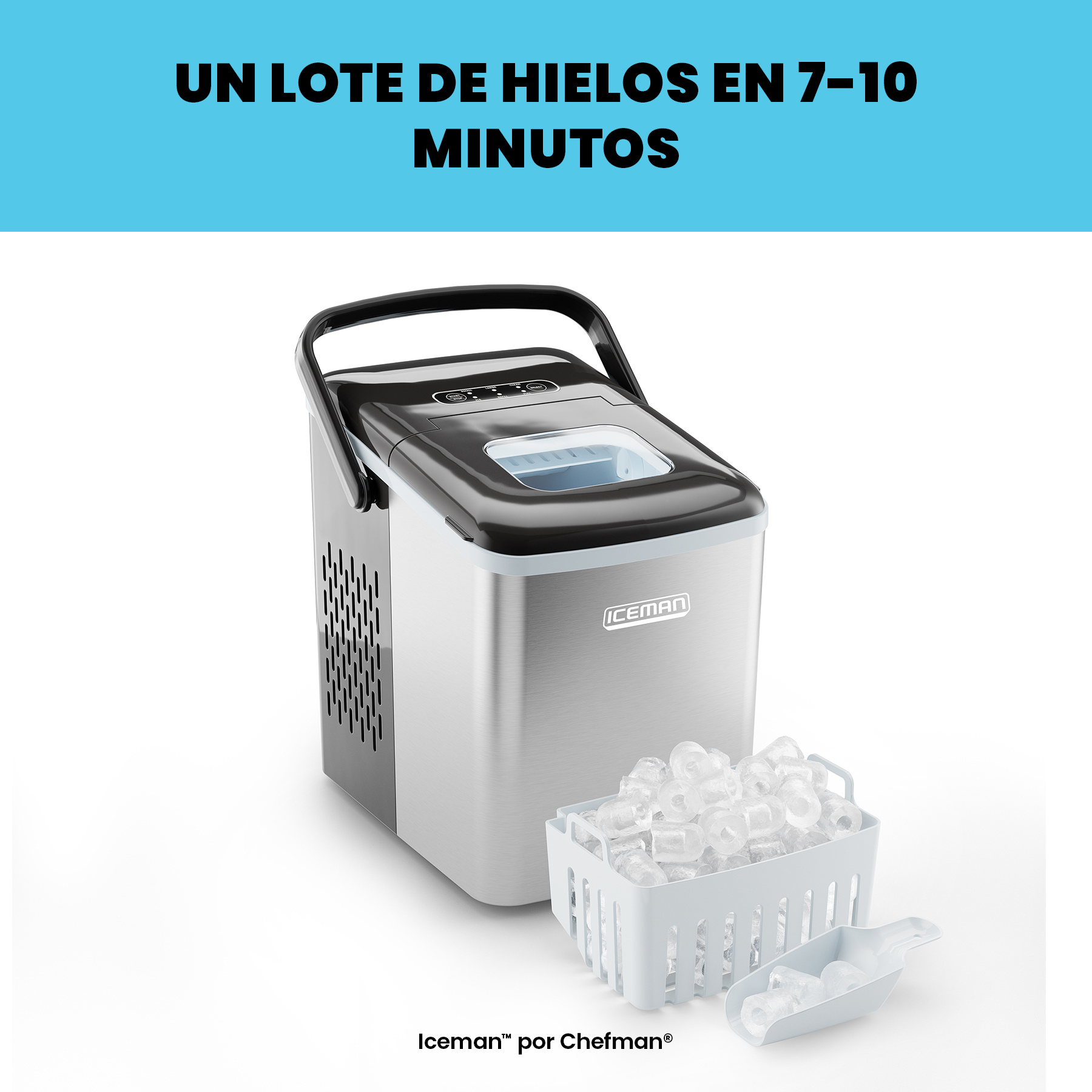 Foto 5 pulgar | Chefman - Máquina De Hielo De Doble Tamaño