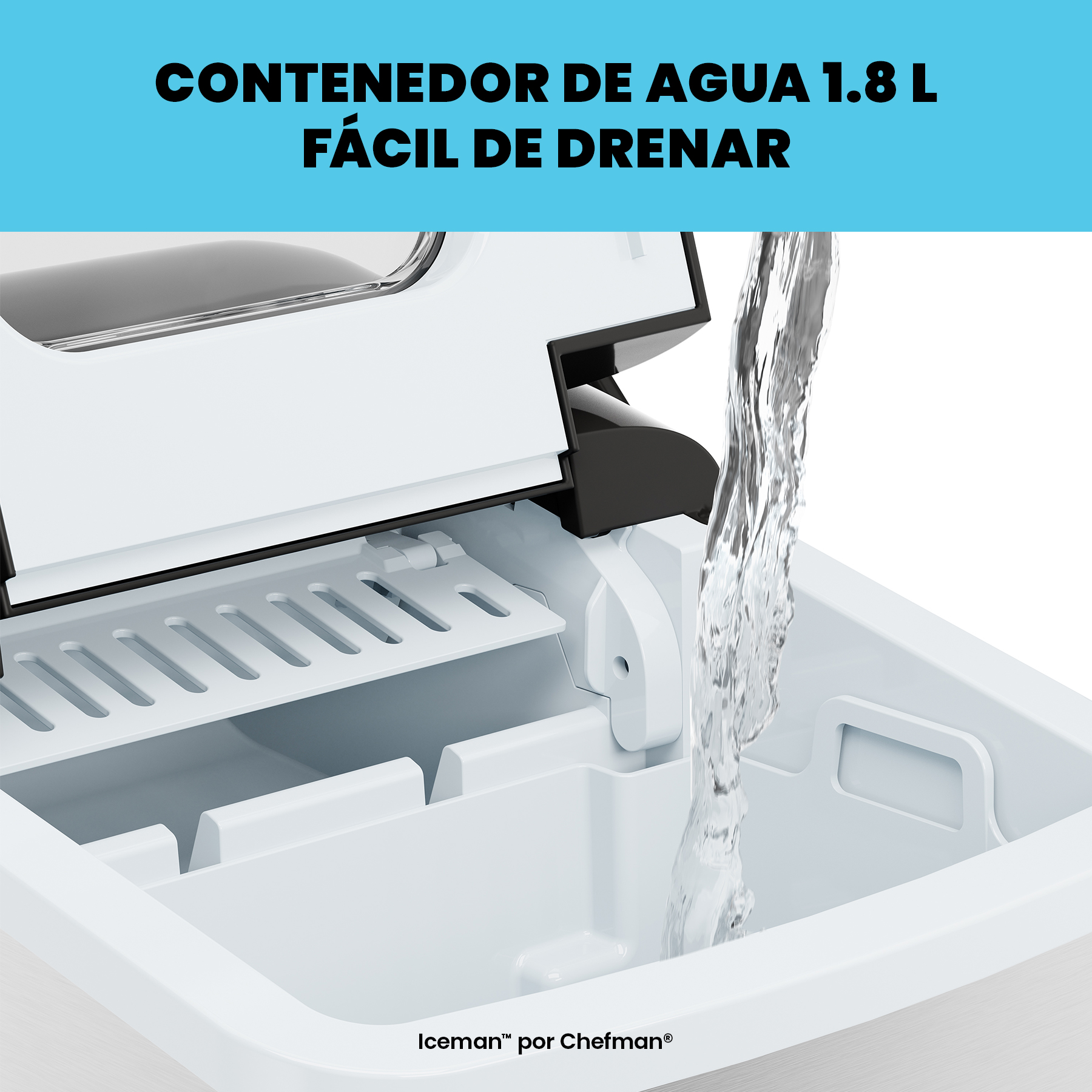 Foto 6 pulgar | Chefman - Máquina De Hielo De Doble Tamaño