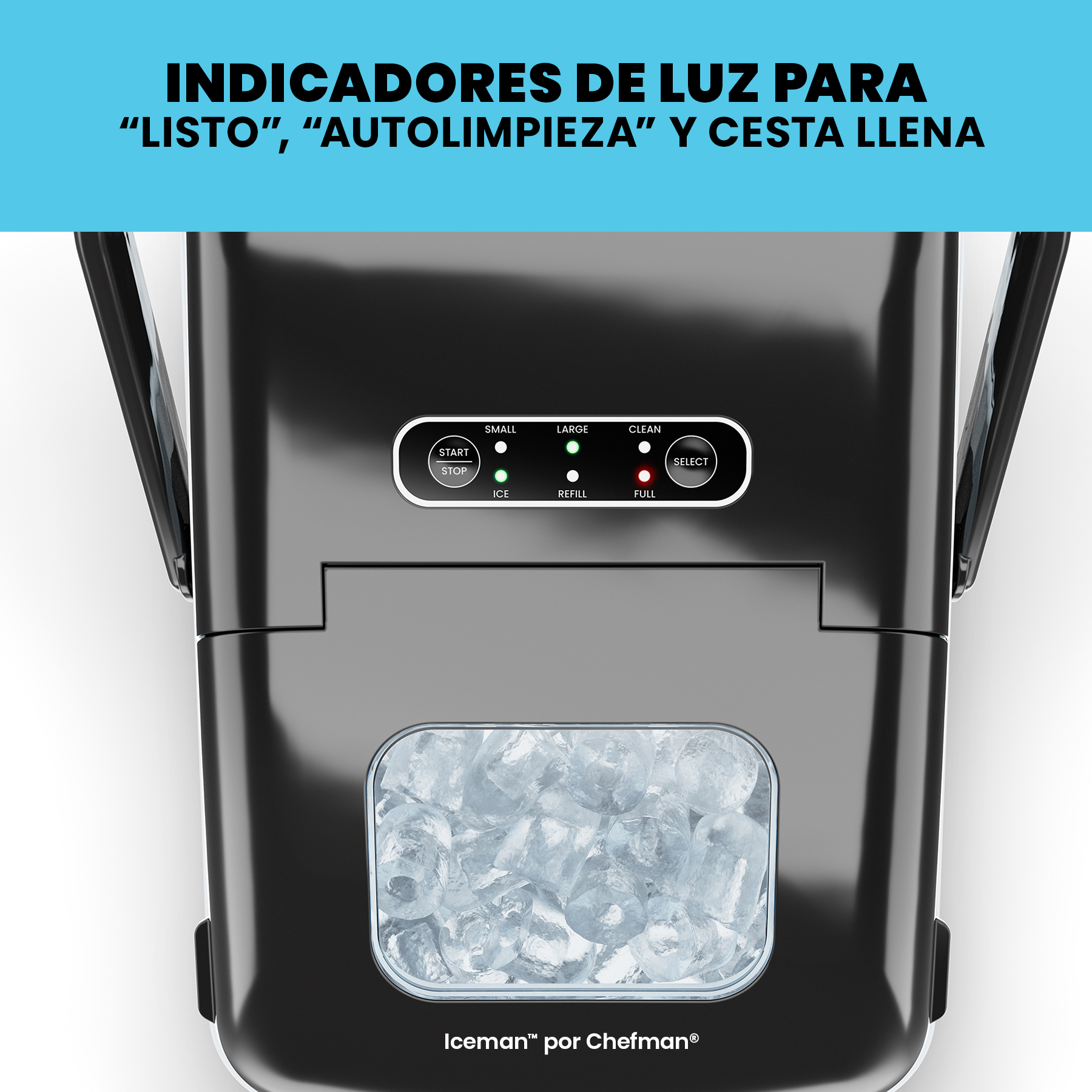Foto 7 | Chefman - Máquina De Hielo De Doble Tamaño