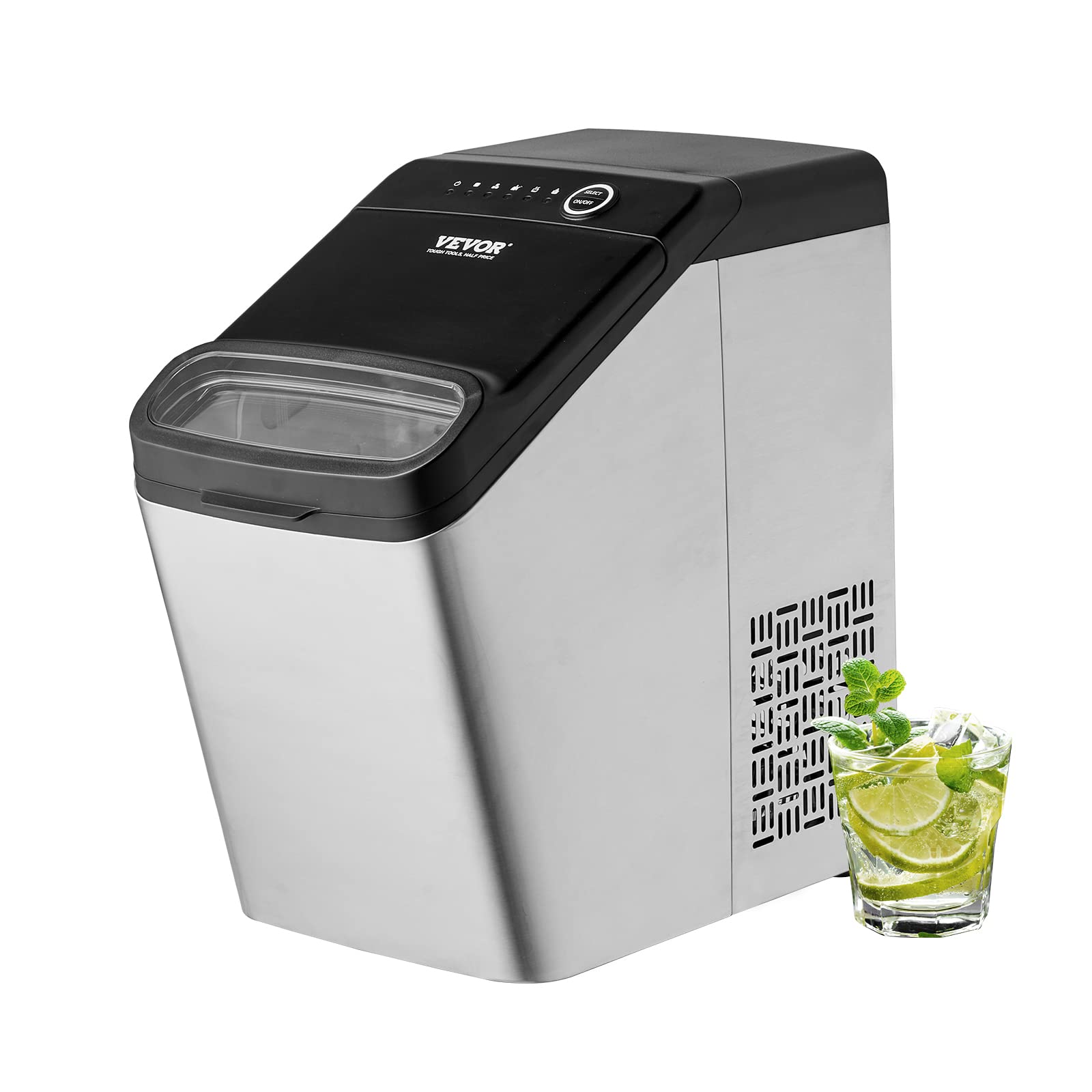 Máquina De Hielo Para Encimera Vevor, 15 Kg/24 Horas, Autolimpiante - Venta Internacional. $6,149
