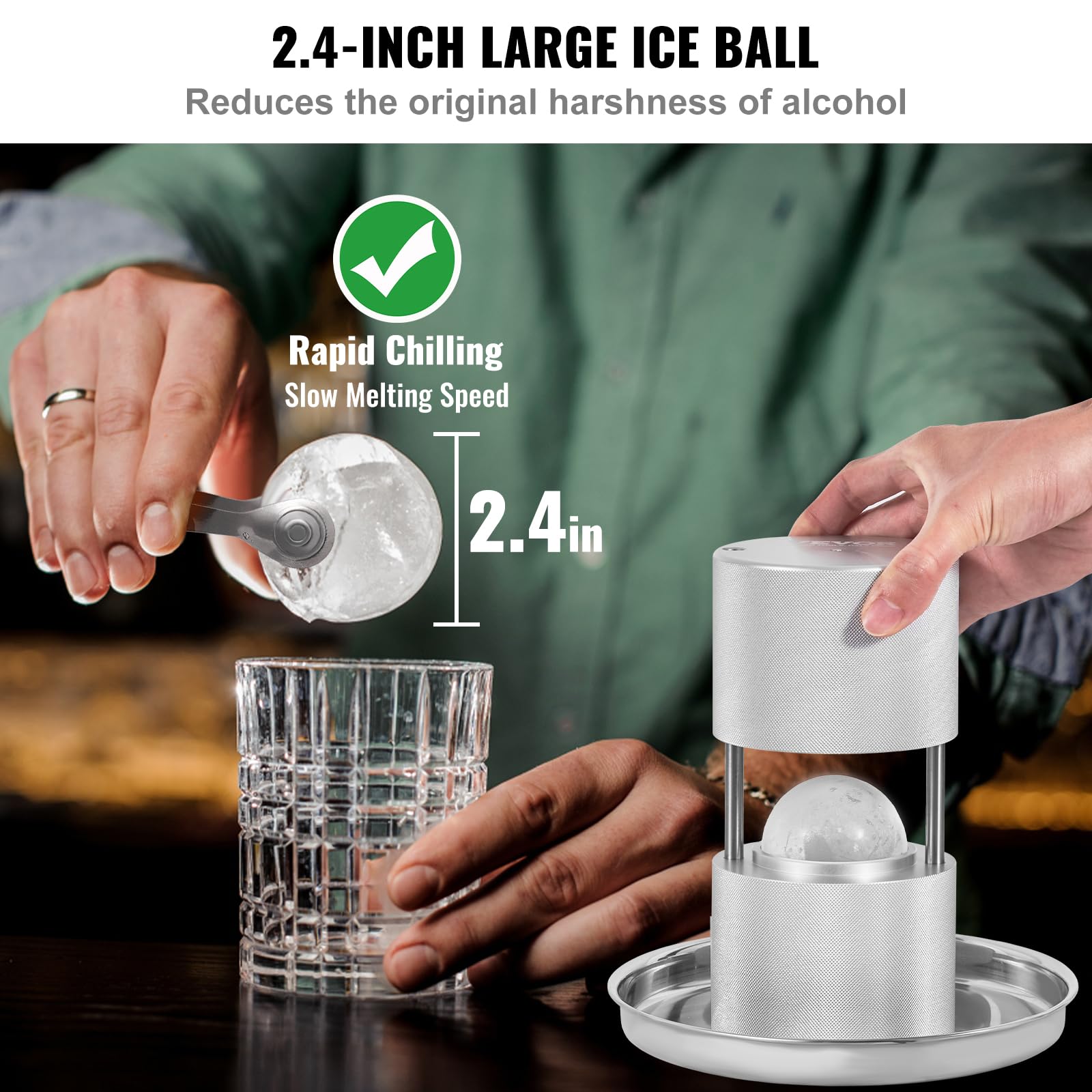Foto 5 pulgar | Máquina para Hacer Bolas de Hielo Vevor con Pinza - Venta Internacional