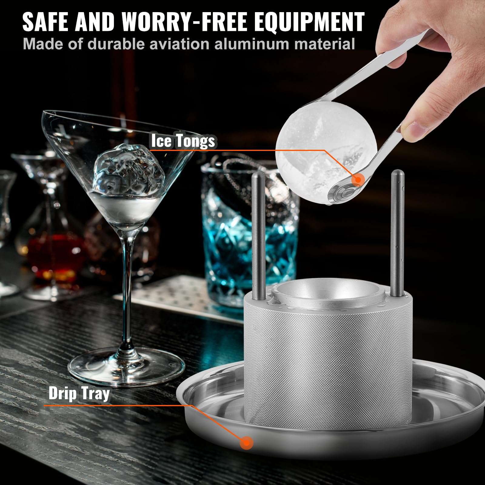 Foto 6 pulgar | Máquina para Hacer Bolas de Hielo Vevor con Pinza - Venta Internacional