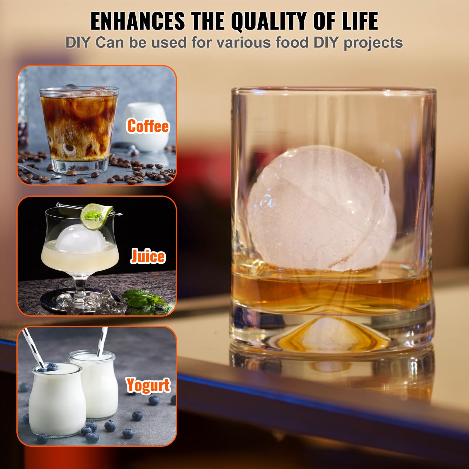 Foto 7 pulgar | Máquina para Hacer Bolas de Hielo Vevor con Pinza - Venta Internacional