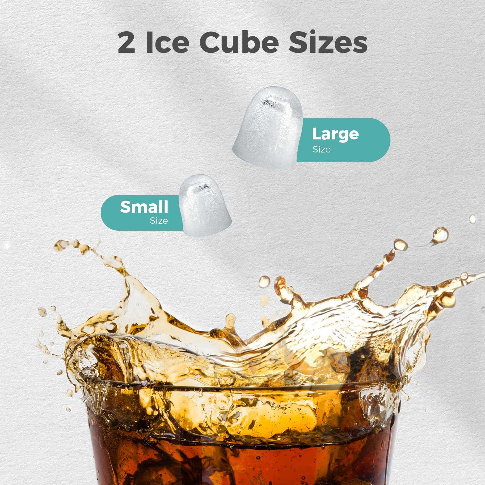 Foto 3 | Máquina De Hielo Kismile Para Encimera, 12 Kg/24 Horas, 9 Cubitos, 6 Minutos, Verde - Venta Internacional.