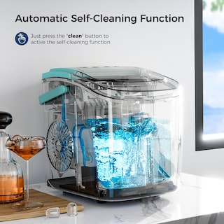 Foto 5 | Máquina De Hielo Kismile Para Encimera, 12 Kg/24 Horas, 9 Cubitos, 6 Minutos, Verde - Venta Internacional.