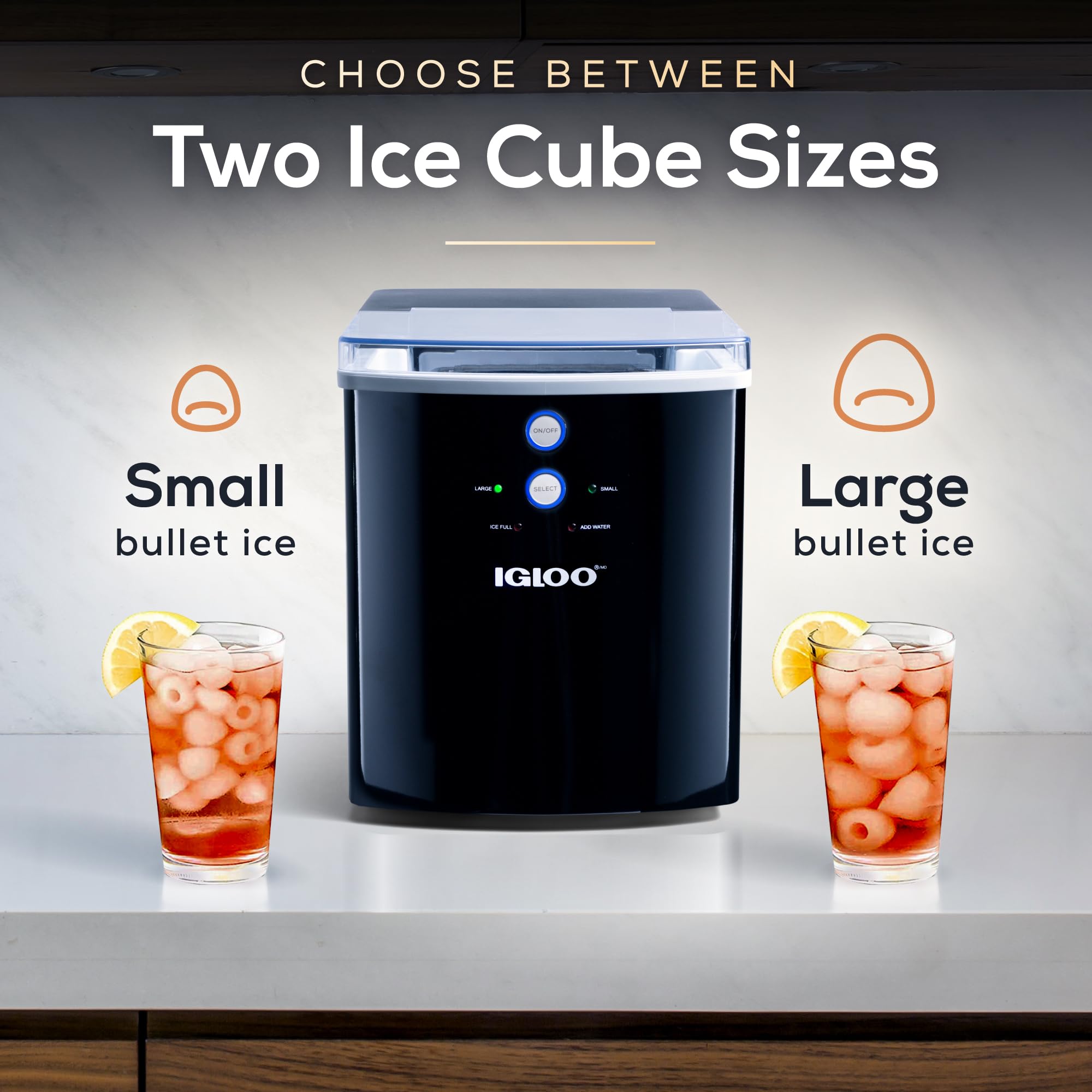 Foto 4 | Máquina Para Hacer Hielo Igloo, Encimera Eléctrica, 15 Kg, Color Negro - Venta Internacional.
