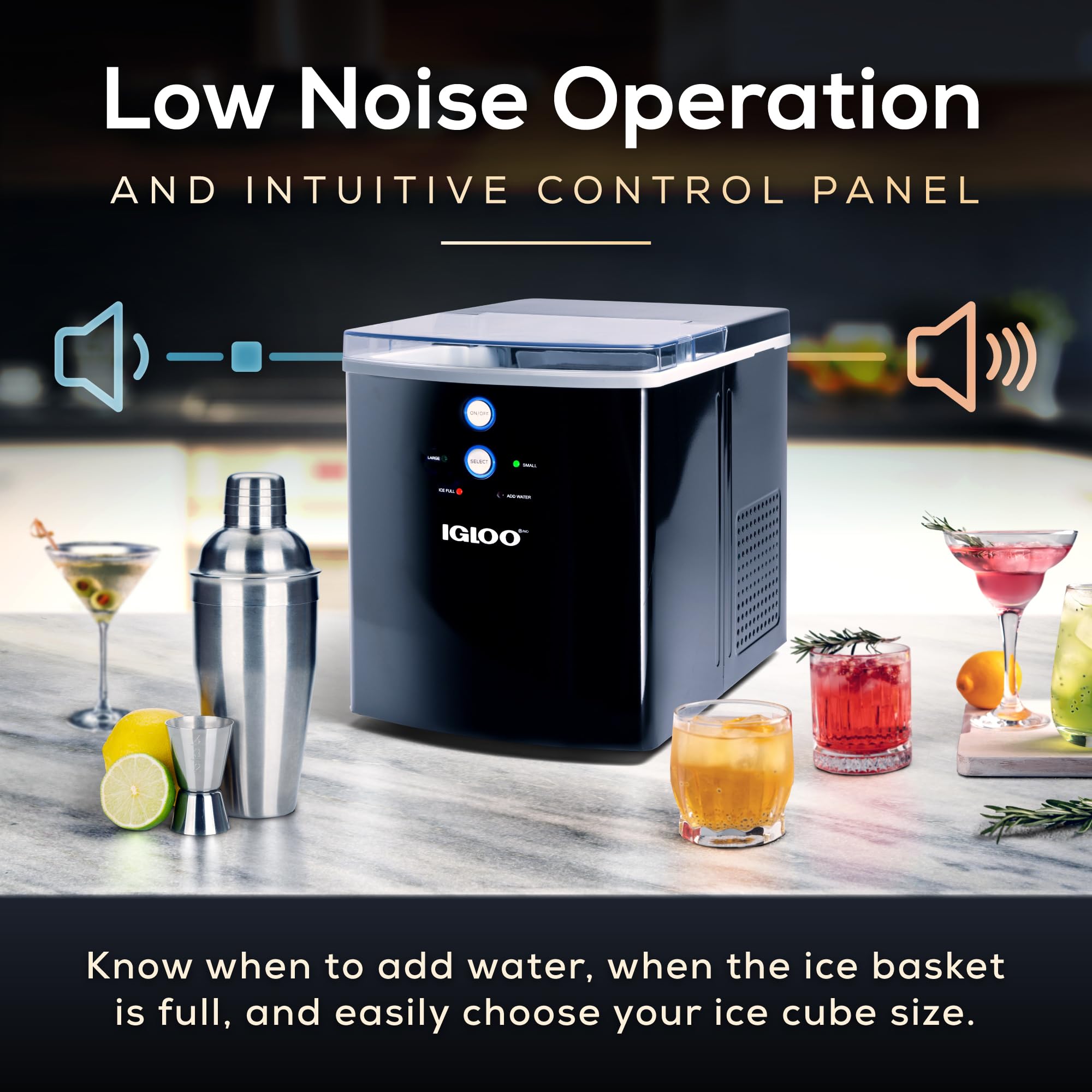 Foto 5 | Máquina Para Hacer Hielo Igloo, Encimera Eléctrica, 15 Kg, Color Negro - Venta Internacional.