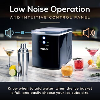Foto 5 | Máquina Para Hacer Hielo Igloo, Encimera Eléctrica, 15 Kg, Color Negro - Venta Internacional.