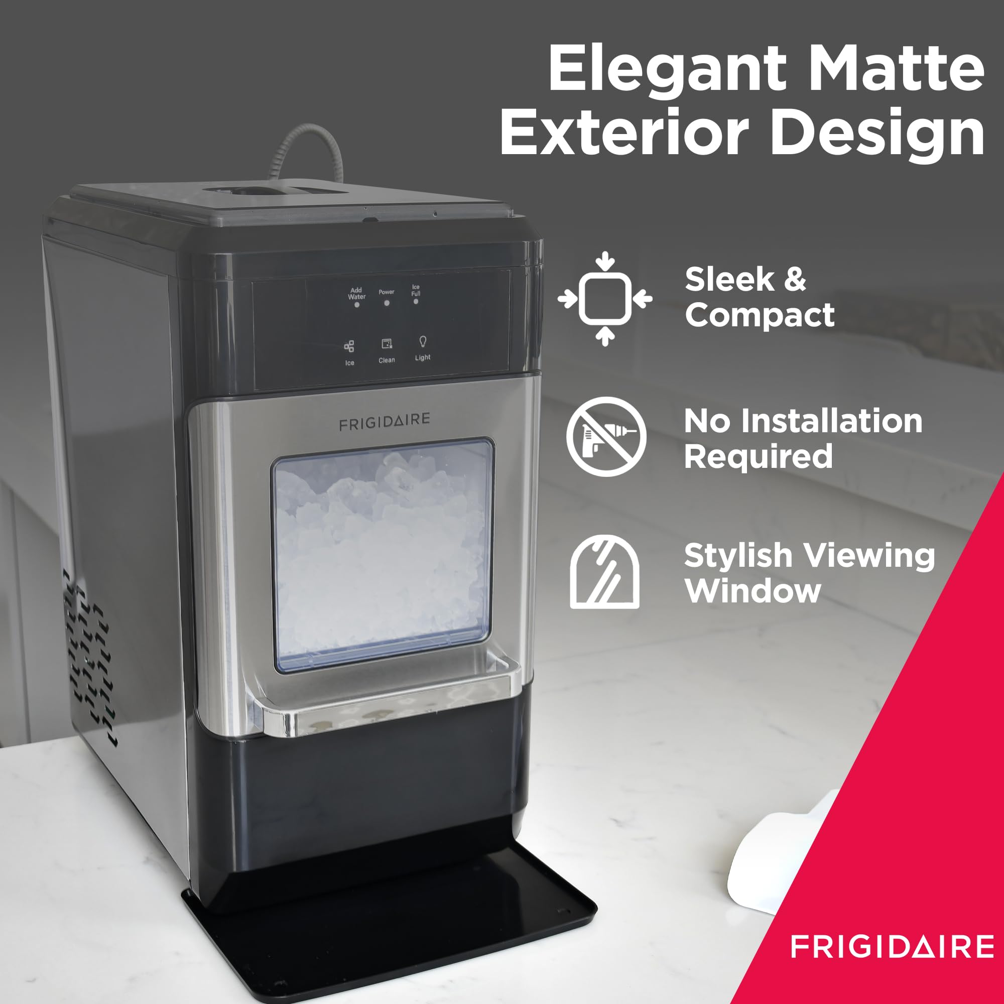 Foto 4 pulgar | Máquina De Hielo Frigidaire Efic235-amz Para Encimera, 20 Kg/día, 120 V - Venta Internacional.