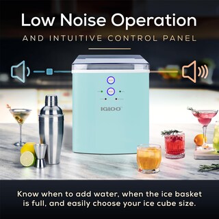 Foto 5 | Máquina Para Hacer Hielo, Encimera Eléctrica Igloo, 15 Kg/24 H, Color Aguamarina - Venta Internacional.