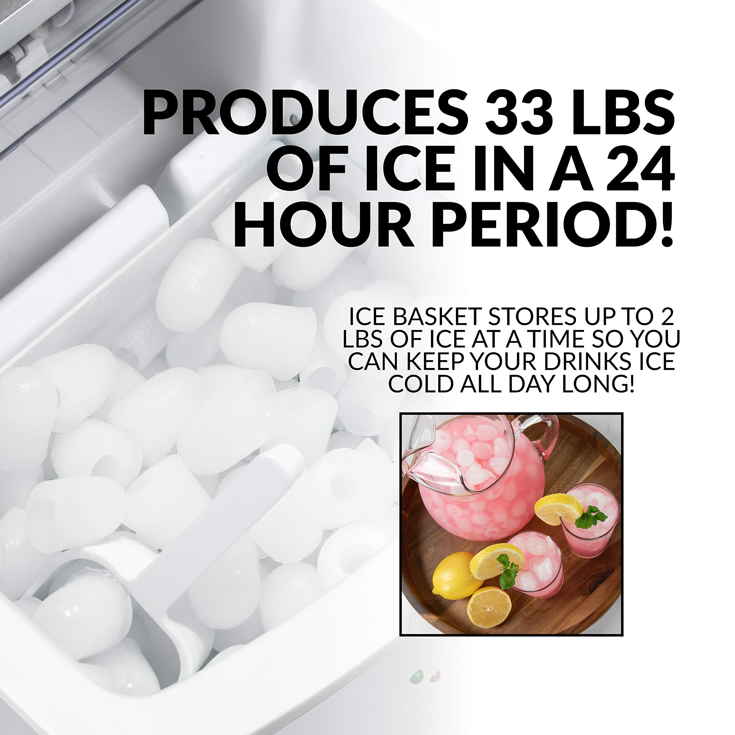 Foto 4 pulgar | Máquina Para Hacer Hielo, Encimera Eléctrica Igloo, 15 Kg/24 H - Venta Internacional.