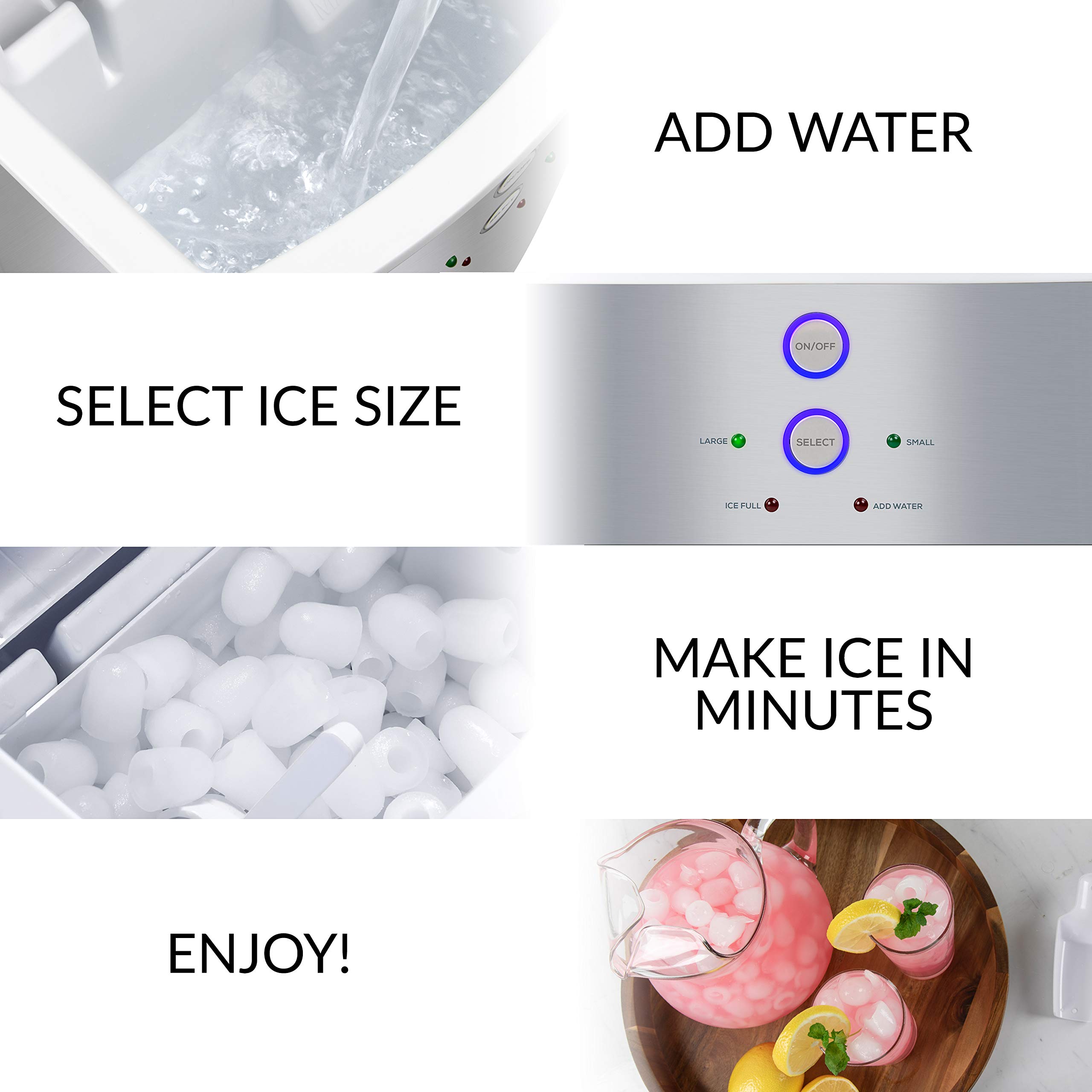 Foto 5 pulgar | Máquina Para Hacer Hielo, Encimera Eléctrica Igloo, 15 Kg/24 H - Venta Internacional.