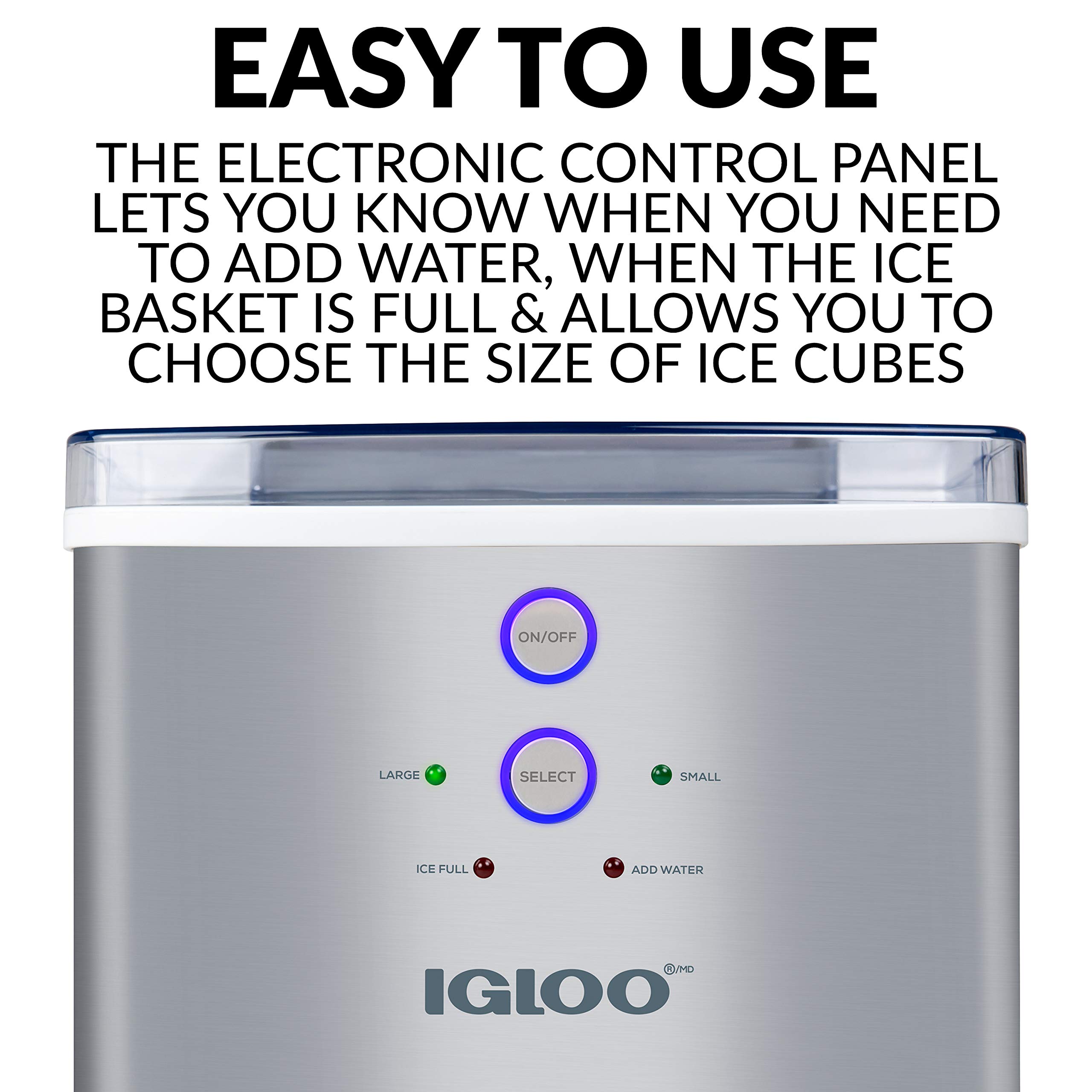 Foto 6 pulgar | Máquina Para Hacer Hielo, Encimera Eléctrica Igloo, 15 Kg/24 H - Venta Internacional.