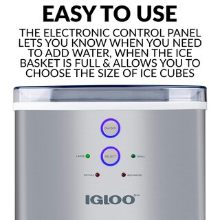 Foto 5 | Máquina Para Hacer Hielo, Encimera Eléctrica Igloo, 15 Kg/24 H - Venta Internacional.