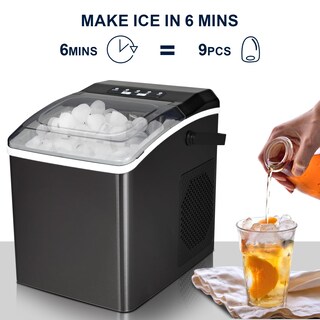 Foto 3 | Máquina De Hielo Koolatron, Encimera Portátil, 12 Kg/día, Acero Negro - Venta Internacional.