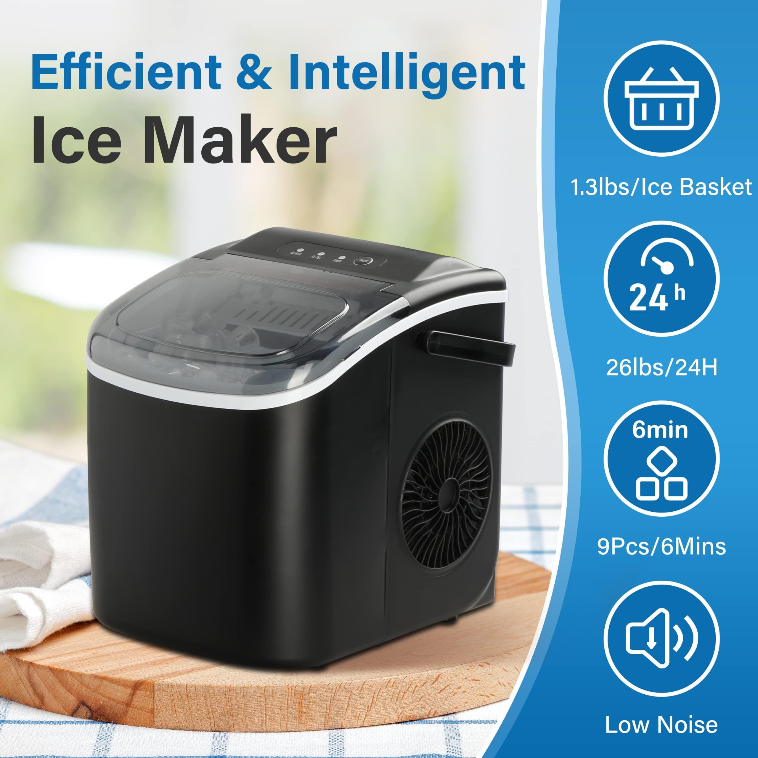 Foto 2 | Máquina De Hielo Healsmart Para Encimera  12 Kg De Hielo Y 24 Horas  Color Negro - Venta Internacional.