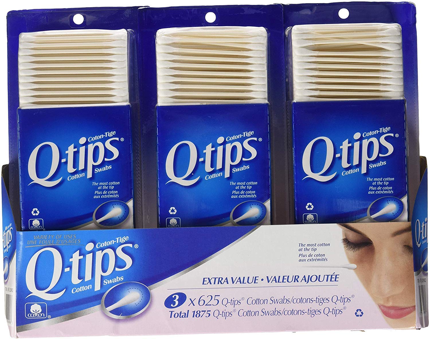 Hisopos de Algodón Q-tips 3 Paquetes -Venta Internacional