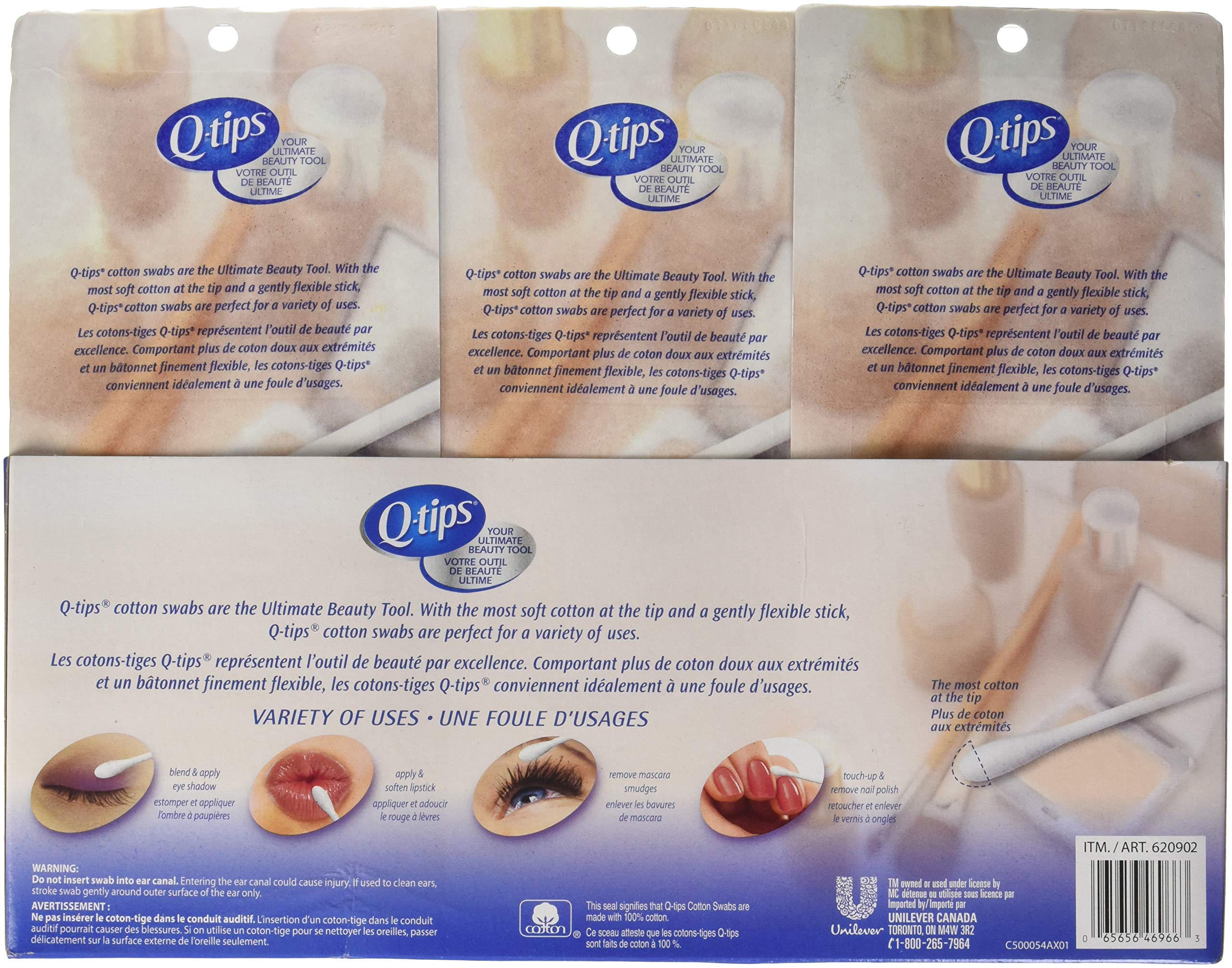 Foto 3 pulgar | Hisopos de Algodón Q-tips 3 Paquetes -Venta Internacional