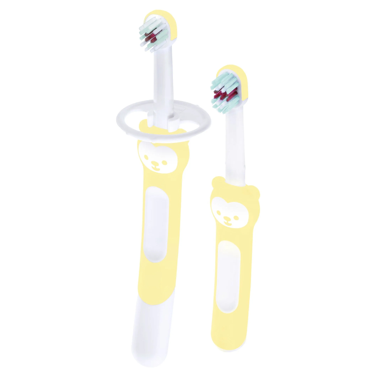 Foto 2 pulgar | Cepillo De Dientes Mam Baby Learn To Brush 2pz Amarillo