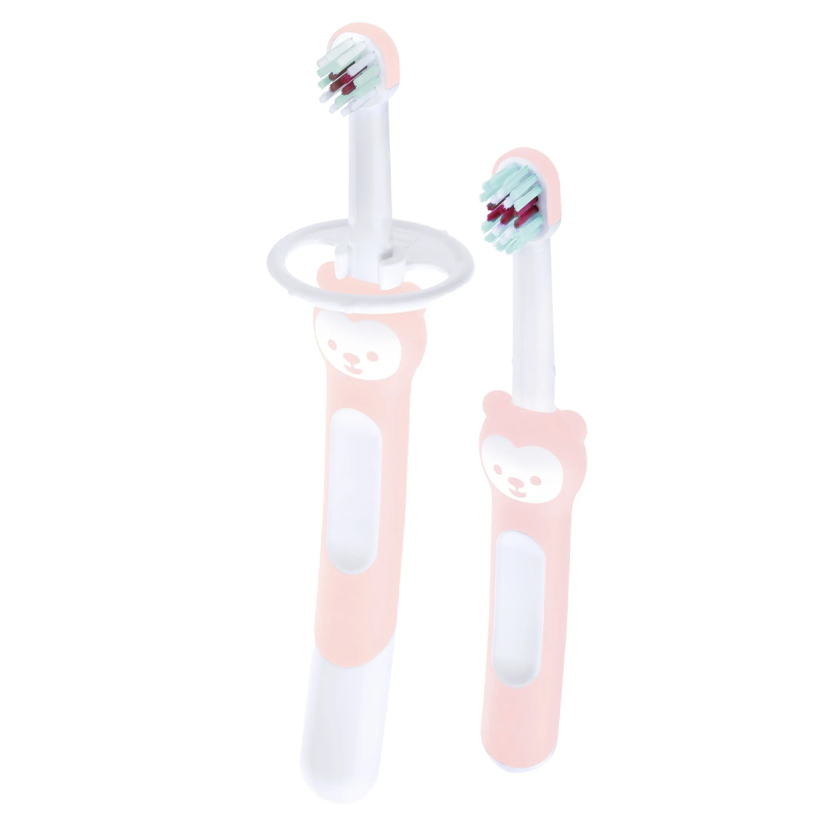 Foto 2 pulgar | Cepillo De Dientes Mam Baby Learn To Brush 2pz Rosa