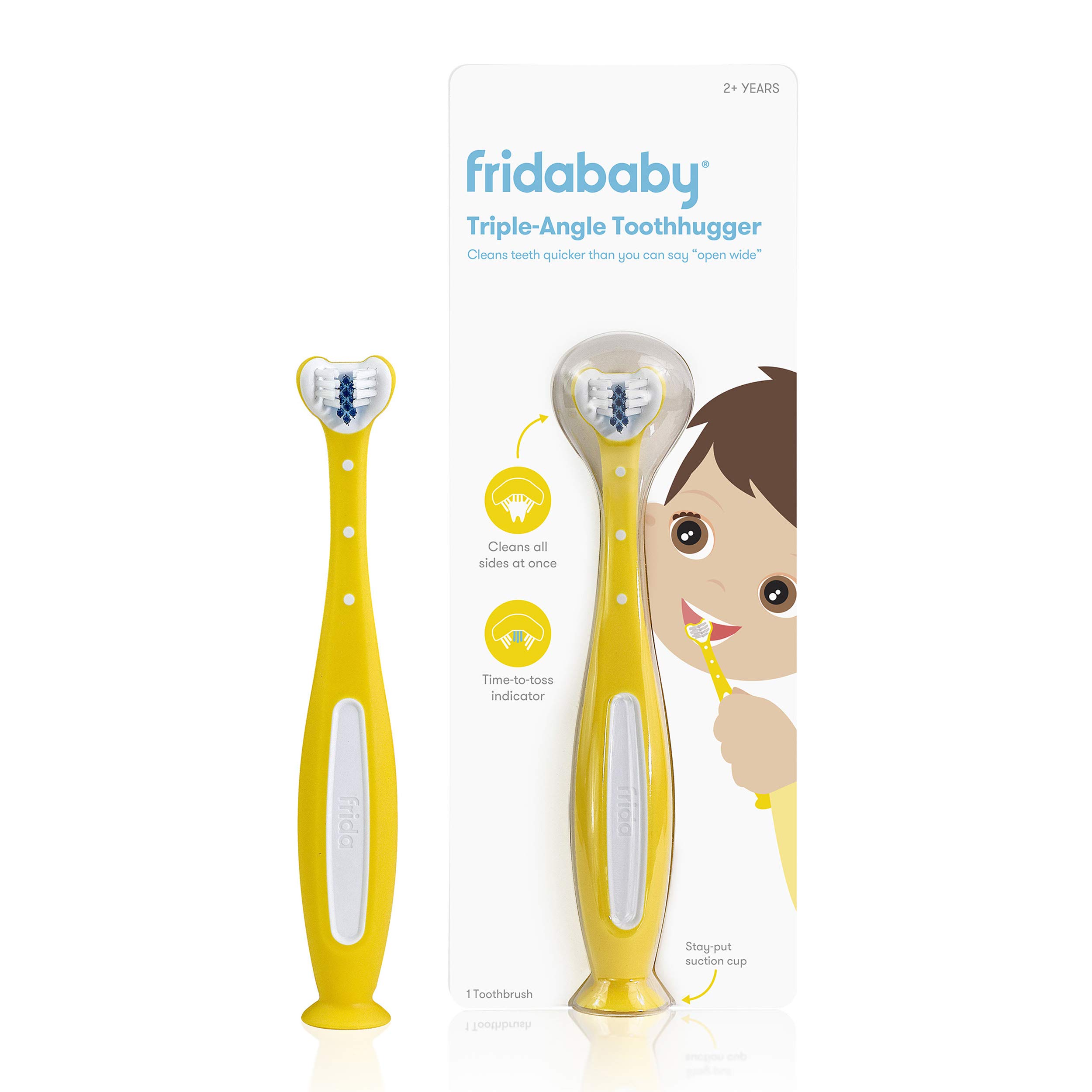 Foto 2 pulgar | Cepillo De Dientes Frida Baby Triple-angle Toothhugger Para Niños Pequeños - Venta Internacional.