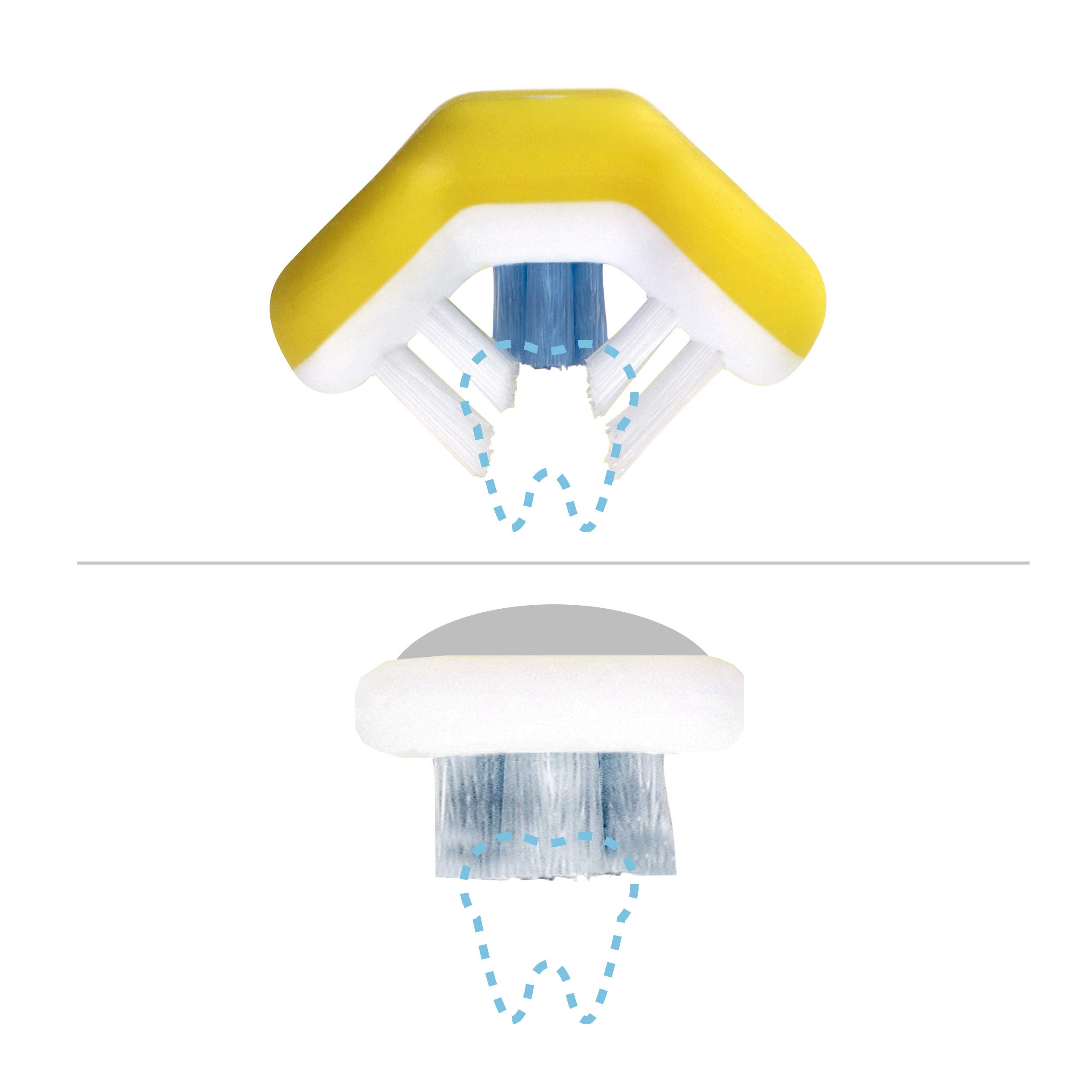 Foto 4 pulgar | Cepillo De Dientes Frida Baby Triple-angle Toothhugger Para Niños Pequeños, Paquete De 2 - Venta Internacional.