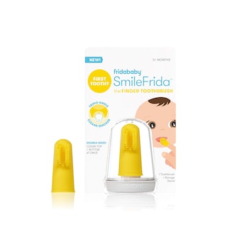 Foto 2 | Cepillo De Dientes Frida Baby First Con Funda Para 3 Meses Y Soporte - Venta Internacional.