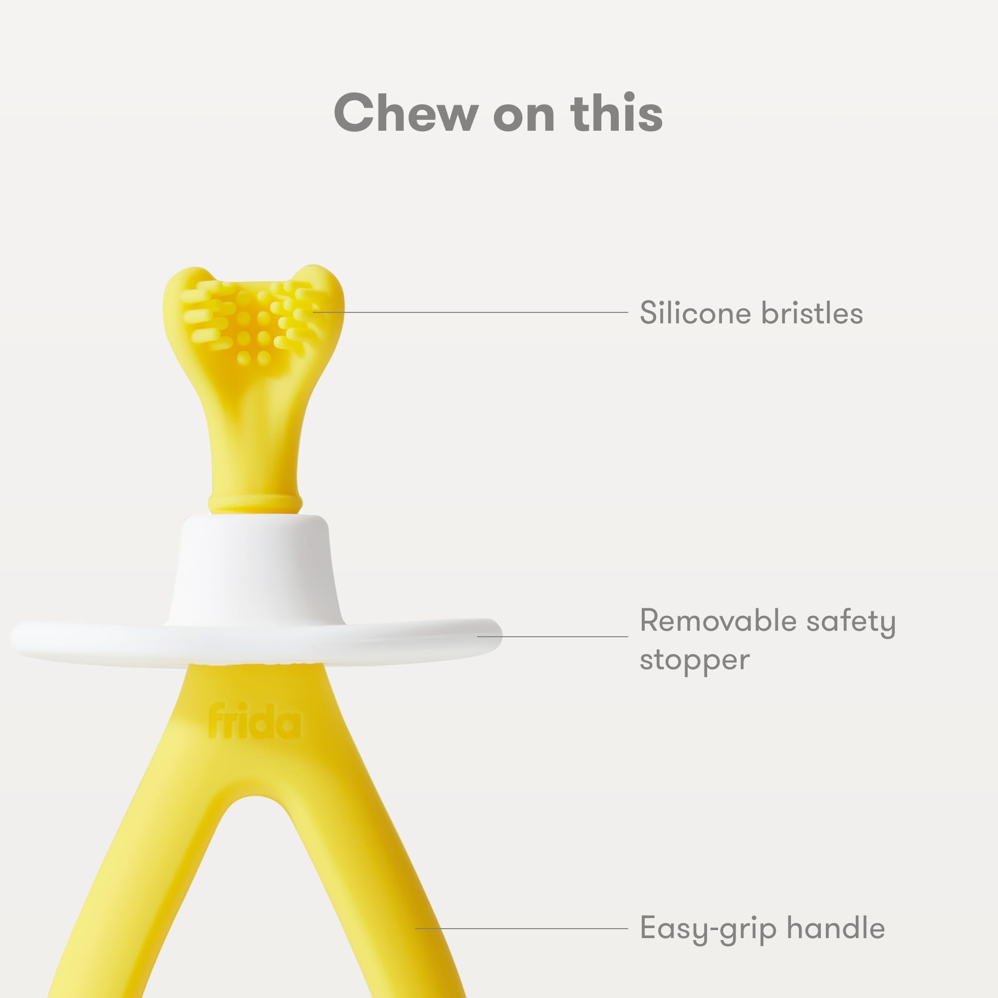 Foto 5 pulgar | Cepillo De Dientes De Entrenamiento Frida Baby Para Bebés Con Cerdas Suaves - Venta Internacional.